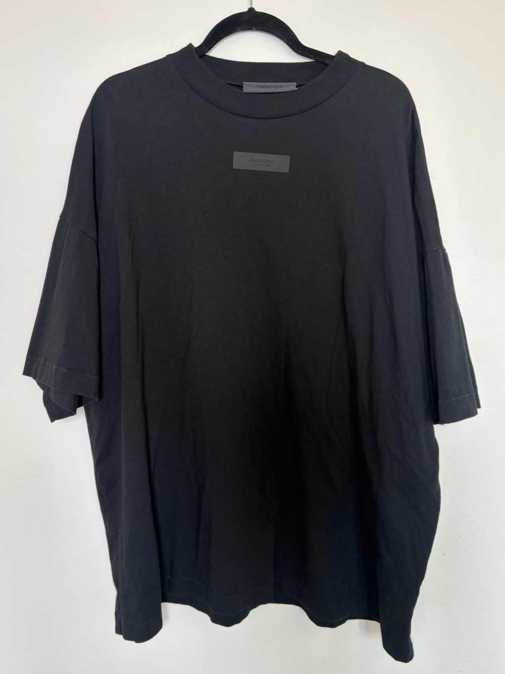 Fear of God Essentials T-Shirt Mens L Black FOG Streetwear Short Sleeve